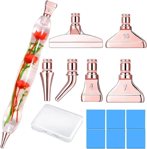 Praise V Do Taladro artístico de pintura con diamantes, accesorios para bolígrafo de puntos, kit de herramientas para adultos, decoración de bordado