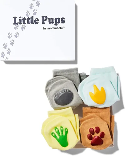 Mommachi - Juego de calcetines para bebé, regalos de baby shower neutros y artículos esenciales para recién nacidos, Negro -