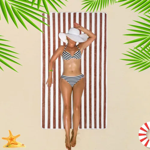 Miniatura 6 de Moukeren Paquete de 30 toallas de playa de gran tamaño, absorbentes, de secado rápido, toallas grandes y suaves para piscina, toallas de viaje de 59