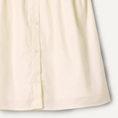 Miniatura 4 de Tienda Essentials Vestido de satén de algodón con cuello para bebé niña