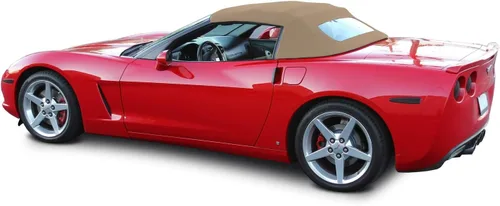 Miniatura 4 de Sierra Auto Tops Funda de techo convertible de repuesto para Chevrolet Corvette C6 2005-2013, lona Twillfast, negro Negro Twillfast