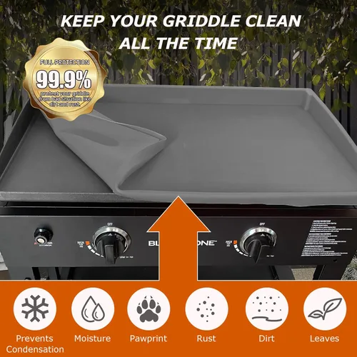 Miniatura 3 de Blackstone - Alfombrilla de silicona para plancha, resistente grado alimenticio, gris, 28 pulgadas