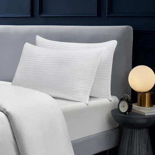 Miniatura 5 de Casual Living Juego de 2 almohadas de cama tamaño Queen, fundas de almohada de algodón alternativas con fundas de almohada de algodón para personas