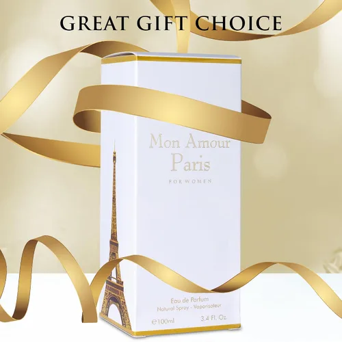 Miniatura 7 de Mon Amour Paris para Mujeres Agua de Perfume - Floral y Frutal - Ylang-Ylang, Rosa de Damasco, Jazmín - Fragancia elegante y clásica para mujer