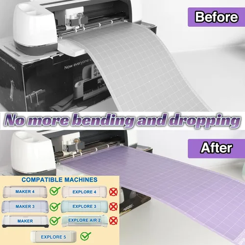 Miniatura 2 de LOPASA Bandeja de extensión larga compatible con Cricut Maker 4 Maker 3 Maker y Explore 5, accesorios de soporte para alfombrillas de corte