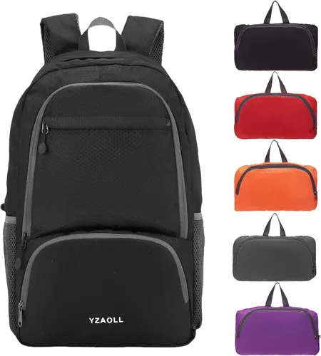 Miniatura 13 de YZAOLL Mochila de senderismo de 30 L, mochila ligera para el día, mochila plegable para mujeres y hombres, viajes, camping, vacaciones