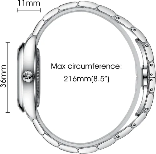 Miniatura 8 de BUREI Couple Watch for Men and Women Dress Minimalist Stainless Steel Watches Waterproof Fashion Watches