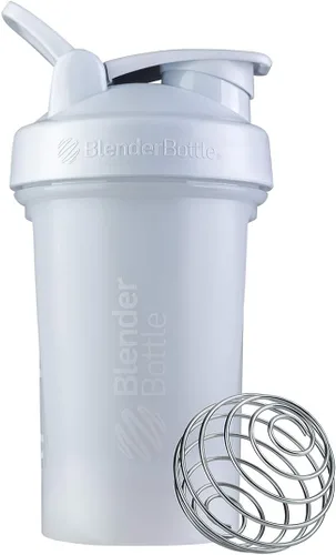 Miniatura 5 de BlenderBottle Classic v2 - Botella mezcladora de 20 onzas, gris guijarro, y botella mezcladora Classic V2 de 20 onzas, blanco, perfectas