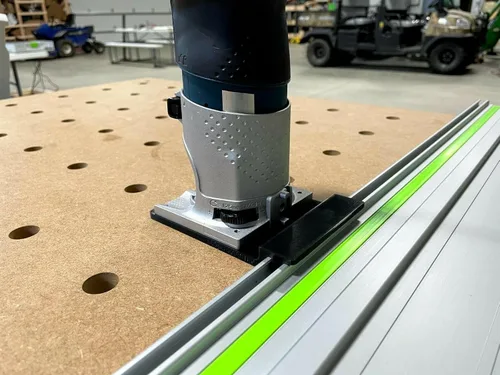 Miniatura 4 de ToolCurve Adaptador de riel guía compatible con el enrutador Bosch Colt 1HP - Fabricado en Estados Unidos