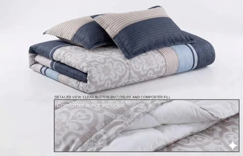 Miniatura 3 de Royal Hotel Bedding Park-Ave - Juego de funda de edredón de 3 piezas, tamaño matrimonial/queen (juego de funda de edredón), 100% microfibra cepillada