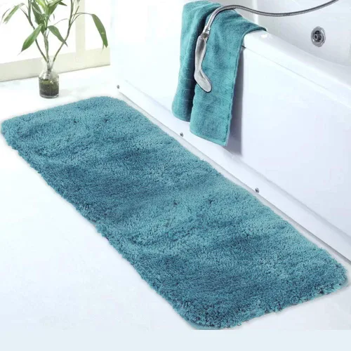 Miniatura 55 de Walensee Alfombra de baño antideslizante (16 x 24 pulgadas, color rubor) absorbente de agua, microfibra suave, lavable a máquina, alfombra de baño