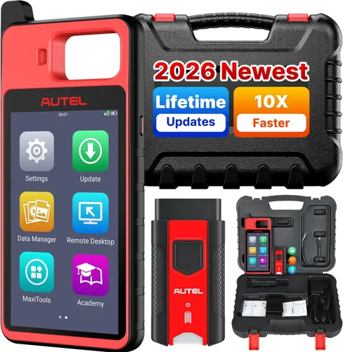 Autel Escáner MaxiIM KM100 (X), herramienta de diagnóstico de coche OBD2 2026, herramienta de escaneo inalámbrica BT OBDII V200 con actualizaciones