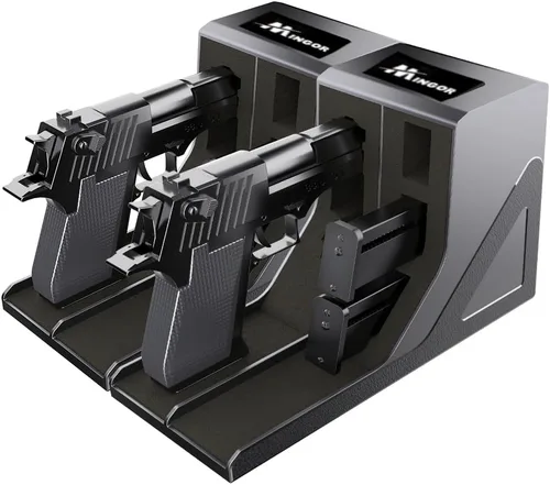 Miniatura 11 de Soporte para pistolas, soporte de espuma protectora para pistola, soporte de revistero, organizador seguro para armas