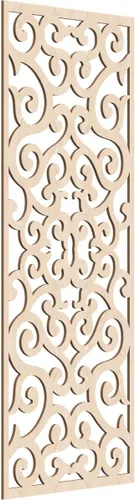 Miniatura 98 de Eveline - Paneles decorativos de pared de madera con calado, 13 3/8 pulgadas de ancho x 34 3/8 pulgadas de alto x 3/8 de alto, roble rojo rojo