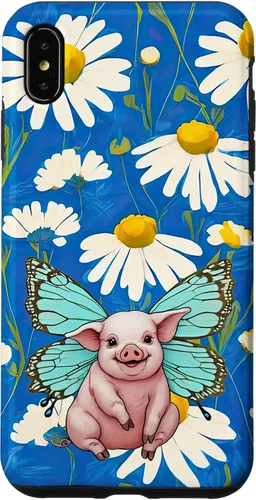 Miniatura 11 de Adorable pig piglet with butterfly wIngs daisy flower sweet Case for iPhone 12 mini