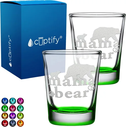 Miniatura 86 de Cuptify Regalos para baby shower, para la nueva mamá, EST 2023, 2 onzas, con fondo negro, juego de 2 vasos grabados para fiesta, regalo
