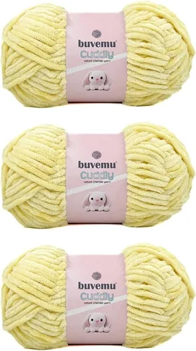 Miniatura 78 de Hilo de felpilla de terciopelo, súper suave y esponjoso, para tejer, hacer manualidades, color amigurumi, duradero para el desprendimiento, 3.53