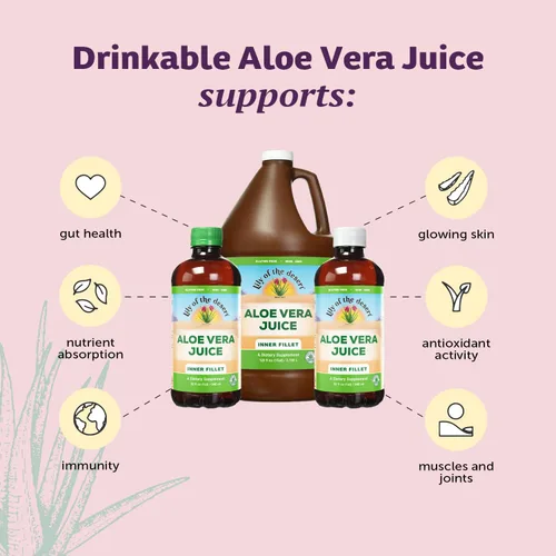 Miniatura 4 de Lily of the Desert Filete interior de aloe vera, 00032, 32 onza, Juice, 1, 1