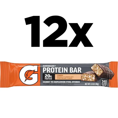 Miniatura 3 de Gatorade - Barras de recuperación de proteína de suero de leche, 12 unidades, sabor malvavisco (paquete de 1)