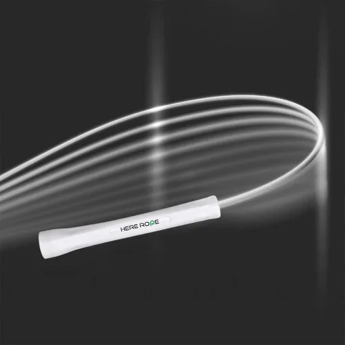 Miniatura 5 de HEREROPE Cuerda de saltar ajustable – Cuerda de saltar de PVC de 0.197 in con asas irrompibles, no se dobla, incluye 1 cuerda de repuesto