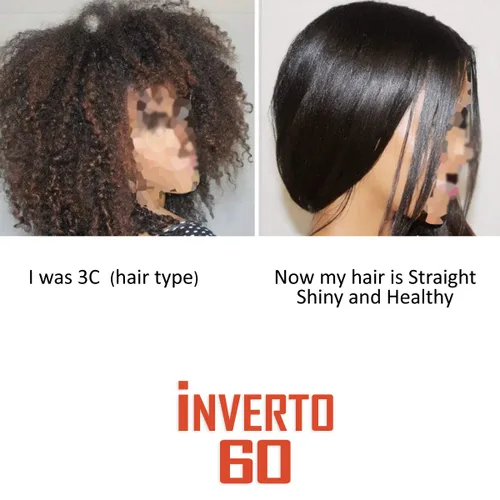 Miniatura 6 de INVERTO 60 Advanced Gel Complex Brazilian Keratin Hair Blowout Treatment Formaldehyde Free Straightening Smoothing and Repair Damaged Hair Keratin