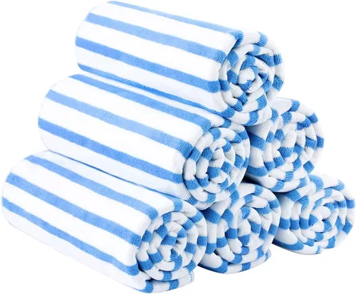 Miniatura 41 de JML Toallas de microfibra, juegos de toallas de baño (paquete de 6, 27 x 55 pulgadas), extra absorbentes, de secado rápido, multiusos, para baño