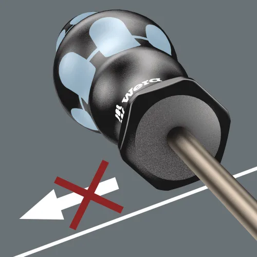 Miniatura 23 de Wera 05032060001 Kraftform – Juego de destornilladores de acero inoxidable 3334/6 y base, 6 piezas, MULTI, Ranurados: 6.5x150mm, 3x80mm, 4x100mm