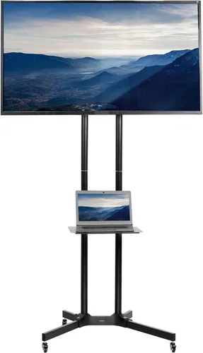 Miniatura 12 de Vivo Carrito móvil para TV para pantallas de 13 a 60 pulgadas hasta 55 libras, LCD LED OLED 4K Paneles planos y curvos inteligentes, soporte rodante