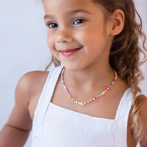 Miniatura 3 de Collar con nombre personalizado, plata de ley, acero inoxidable, 14 fuentes, 4 colores, 5 cadenas, sin deslustre, regalo hecho a mano para mujeres