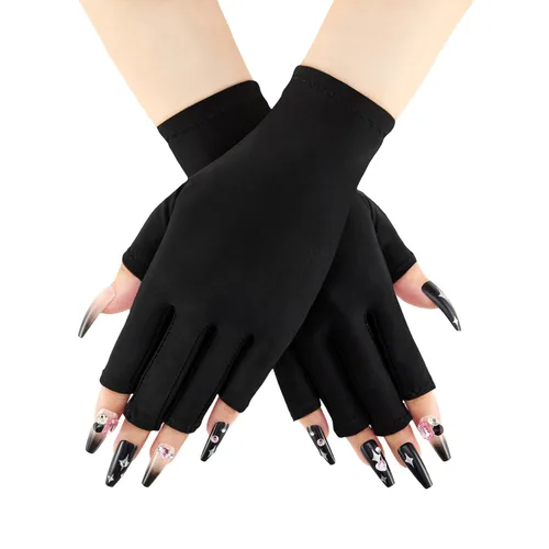 Miniatura 8 de COOLJOB Guantes anti-UV para lámpara de uñas, guantes profesionales de protección UV UPF50+ para manicuras, cuidado de la piel artística sin dedos