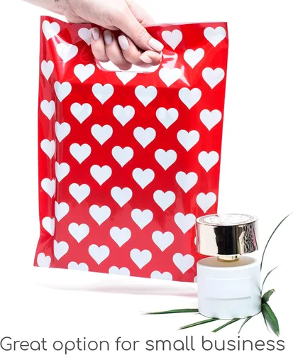 Miniatura 3 de Choice Marts - 100 bolsas de 1.5 mil de grosor, 9 x 12 pulgadas, bolsas con asas extragruesas perfectas para mercancía y pequeñas empresas