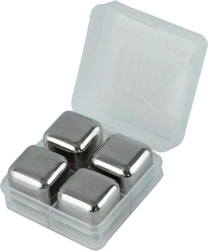 Miniatura 7 de Cubos de hielo refrigerantes reutilizables de acero inoxidable para whisky, vino y bebidas - Juego de 12
