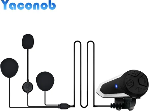Miniatura 2 de BT-S3 - Auriculares Bluetooth para motocicleta, casco de motocicleta de 3,280.8 ft, intercomunicador de radio Bluetooth, interfono inalámbrico