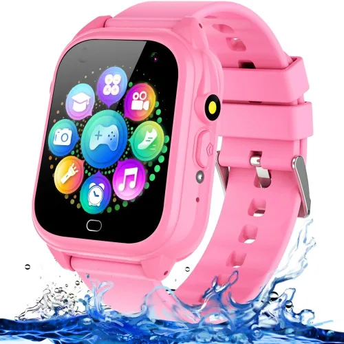 Reloj inteligente impermeable para niños y niñas de 3 a 12 años, juguetes de aprendizaje con 26 juegos, cámara, video, pantalla táctil, reproductor
