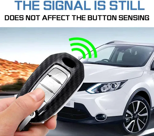 Miniatura 3 de SANRILY Funda de llavero de plástico ABS con 3/4/5 botones para Infiniti Q50 Q60 QX50 QX55 QX60 2018-2023, estuche de llave sin llave con llavero