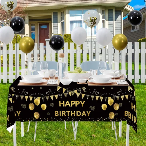 Miniatura 6 de Trgowaul Decoraciones de cumpleaños número 30 para mujeres y hombres, pancarta de feliz cumpleaños de 30 años, 2 manteles de cumpleaños, 60 globos