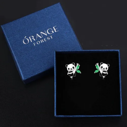 Miniatura 7 de AxolotlFoxPandaUnicornHorseDog Earrings 925 Sterling Silver Hypoallergenic Animal Stud Earrings Jewelry Gifts for Girls Kids Women