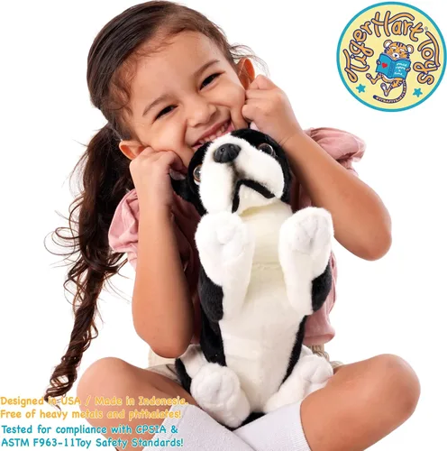 Miniatura 6 de TigerHart Baxter The Boston Terrier - Perro de peluche de 12 pulgadas