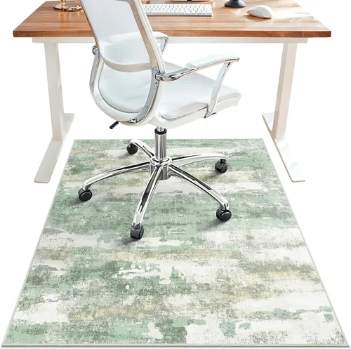 Tapete para silla de oficina para piso de baldosas de madera dura, tapetes abstractos de escritorio de 36" x 48" para silla de oficina sobre sillas