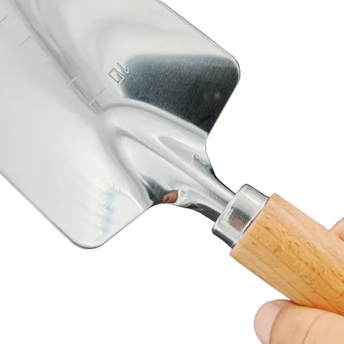 Miniatura 8 de Pala de jardín para excavación, pala de mango de madera de acero inoxidable antideslizante para plantar césped