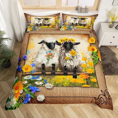 Miniatura 13 de Juego de funda de edredón de elefante bohemio para niños, tamaño individual, juego de ropa de cama de mandala bohemio de 2 piezas para decoración