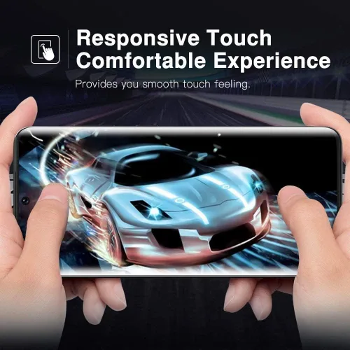 Miniatura 7 de Protector de pantalla de privacidad de vidrio templado para Samsung Galaxy S23 de 6.1 pulgadas, compatible con huellas dactilares, resistente a