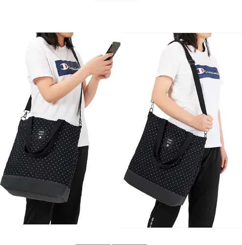 Miniatura 6 de KALIDI - Bolso grande de lona para mujer bolso de hombro cruzado bolso de mano casual bolso de trabajo