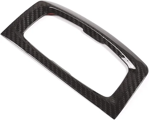 Miniatura 8 de Fibra de carbono real para BMW X5 f15 2014-2018 interruptor de faros de coche decoración marco accesorios