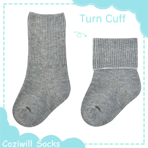 Miniatura 2 de Calcetines de bebé recién nacido sin costuras, calcetines para bautizo, bautizo, bebés, niñas y niños, 0-33-12 meses, paquete de 612