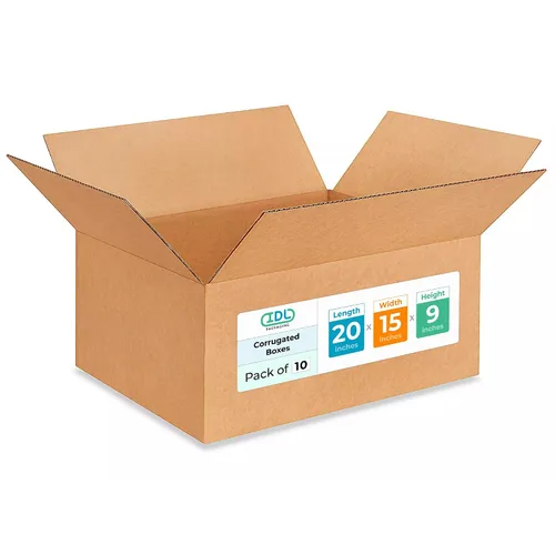 Miniatura 79 de IDL Packaging Paquete de 5 cajas de envío altas de 8 x 8 x 48 pulgadas, extra resistentes de 200 libras frente a caja regular, cajas de mudanza