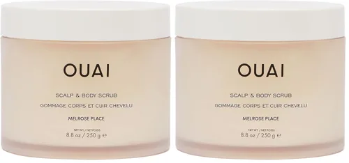 Miniatura 12 de OUAI St. Barts - Exfoliante corporal con mezcla de azúcar y aceite de coco para piel suave e hidratada, exfoliante suave para eliminar
