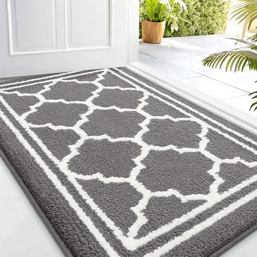 Miniatura 48 de Buganda Alfombra para Puerta Interior, Felpudo Resistente a la Suciedad y Absorbente, Antideslizante, Alfombras de Perfil Bajo para Entrada Marrón