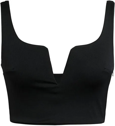 Miniatura 6 de Blusa sin mangas Susupeng con cuello profundo en V para mujer ajustada con cierre lateral blusa corta casual