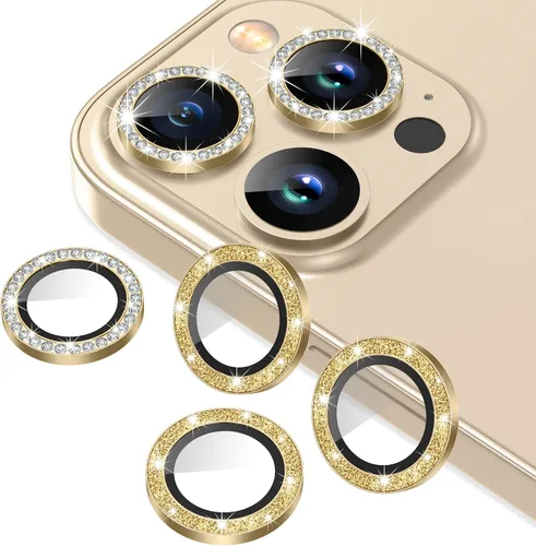 Miniatura 51 de AGVEE Paquete de 6 protectores de lente de cámara para iPhone 14 Pro de 6.1 pulgadas/14 Pro Max de 6.7 pulgadas, con diamantes brillantes y anillo